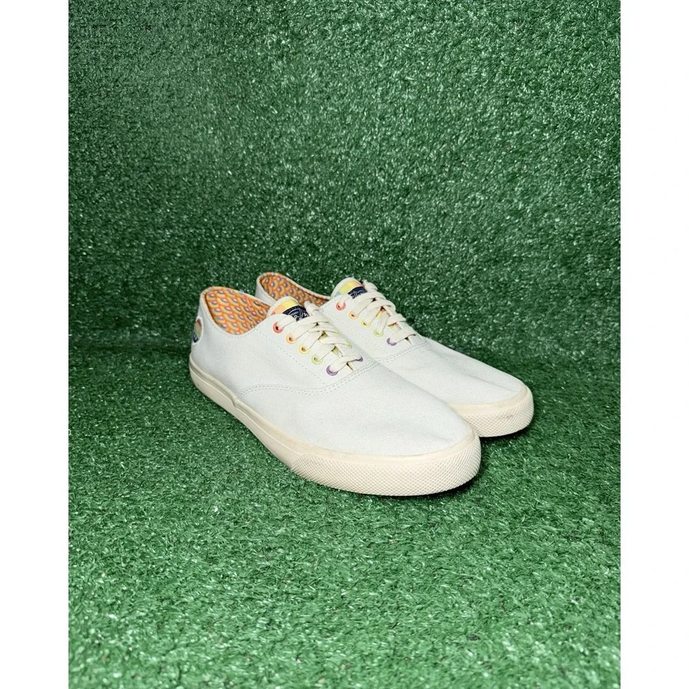 Sperry Cloud CVO Mens‎ Size 11 Beige Boat Shoes Slip On Casual Comfort Sneakers
